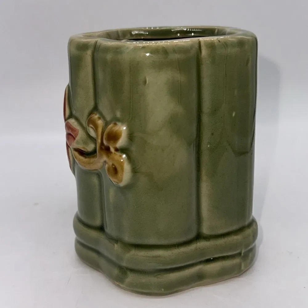 VTG Majolica Lucky Bamboo Elephant Planter - Picture 2 of 8